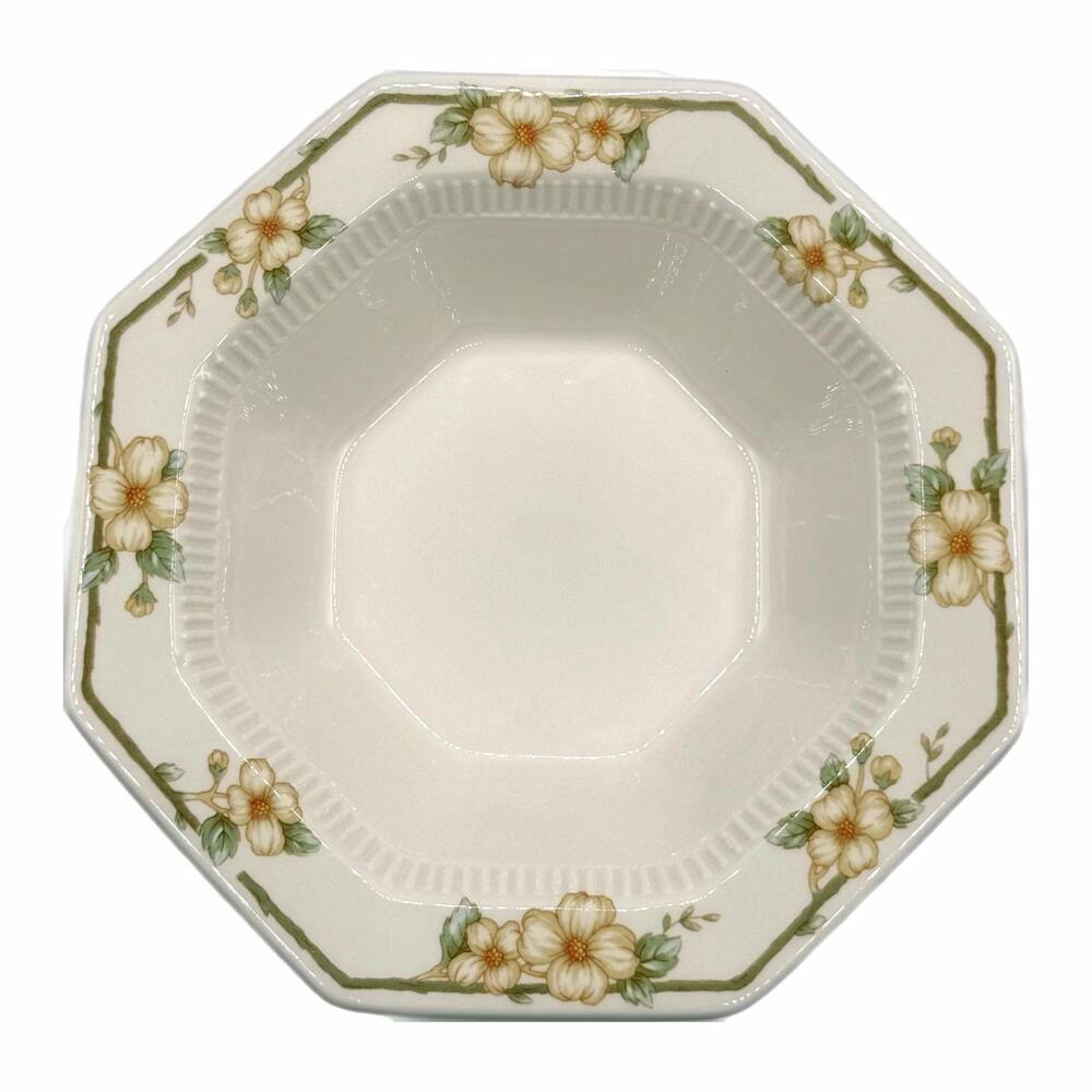 Nikko Classic Collection Dogwood Octagonal 9” Vegetable / Serving Bowl